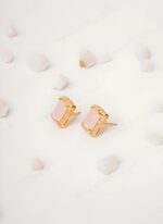 Studd Square Shape Pearl Earing-1P