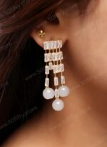 White Pearl Ear-3- Layer ring-1