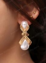 White Pearl Ear-ring-1P